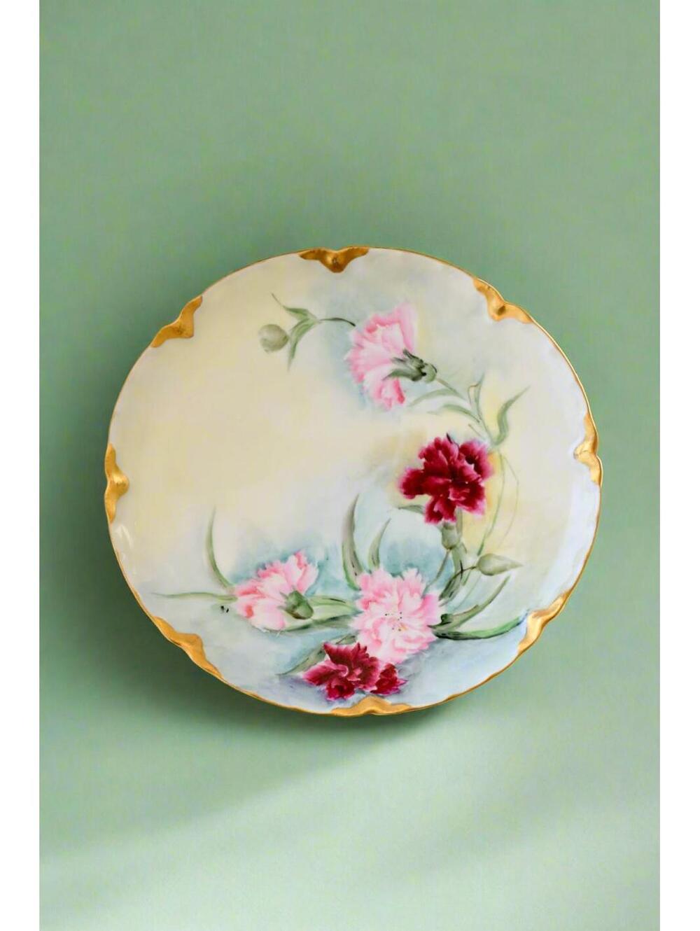 Haviland France Limoges Carnation Plate
